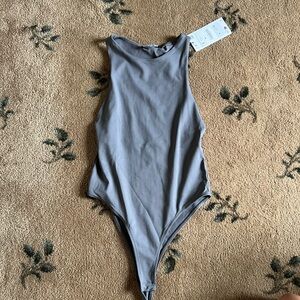 Zara Charcoal Sleeveless Bodysuit